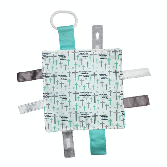 Prayer Bible Verse Baby Tag Crinkle Square