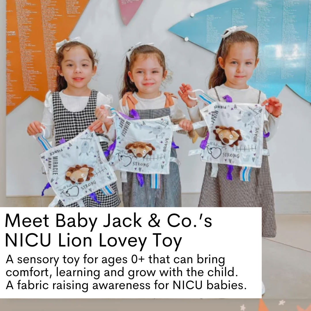 Brave Lion 10x10 NICU Baby Lovey