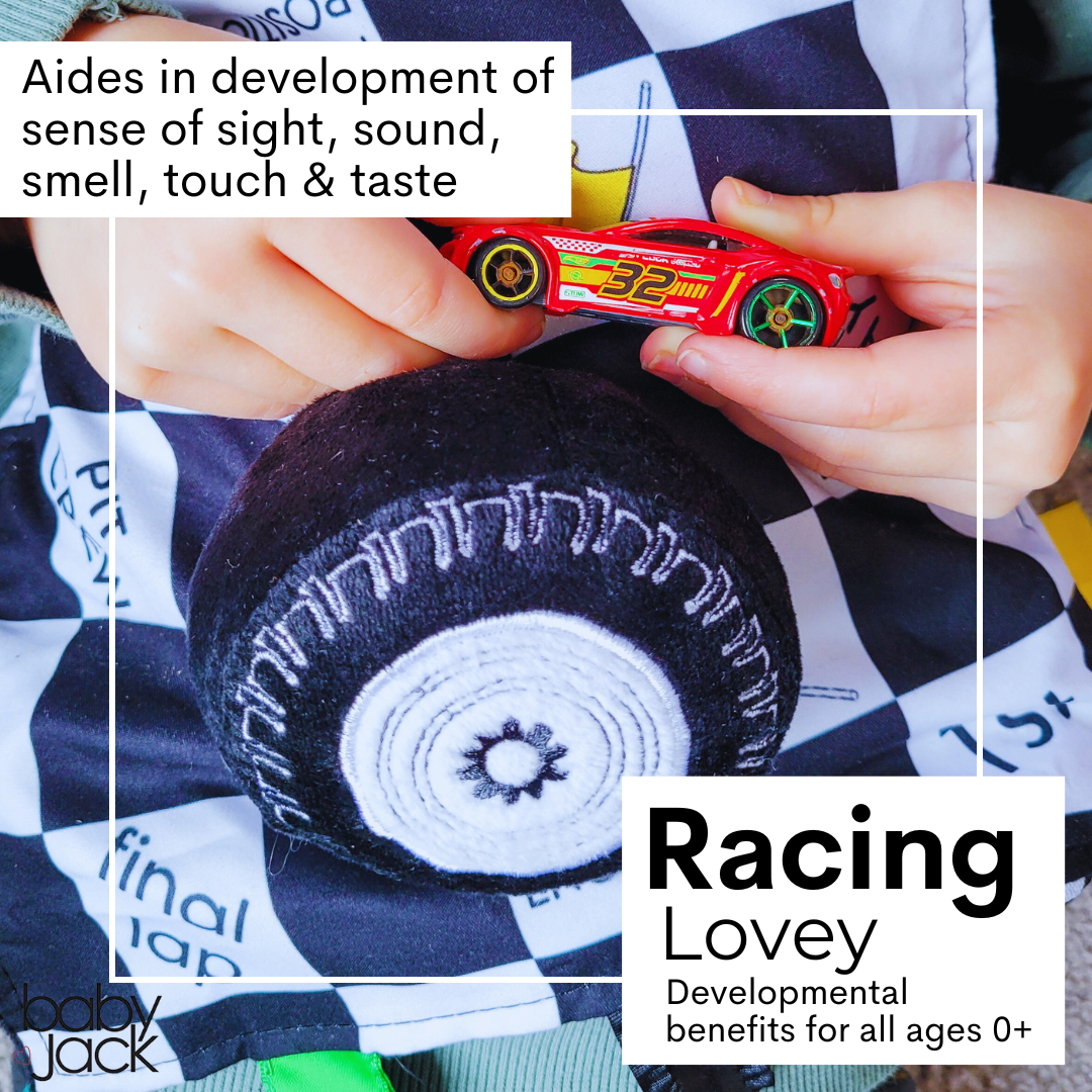Racing Flag "Start your Engines" Learning Lovey Toy