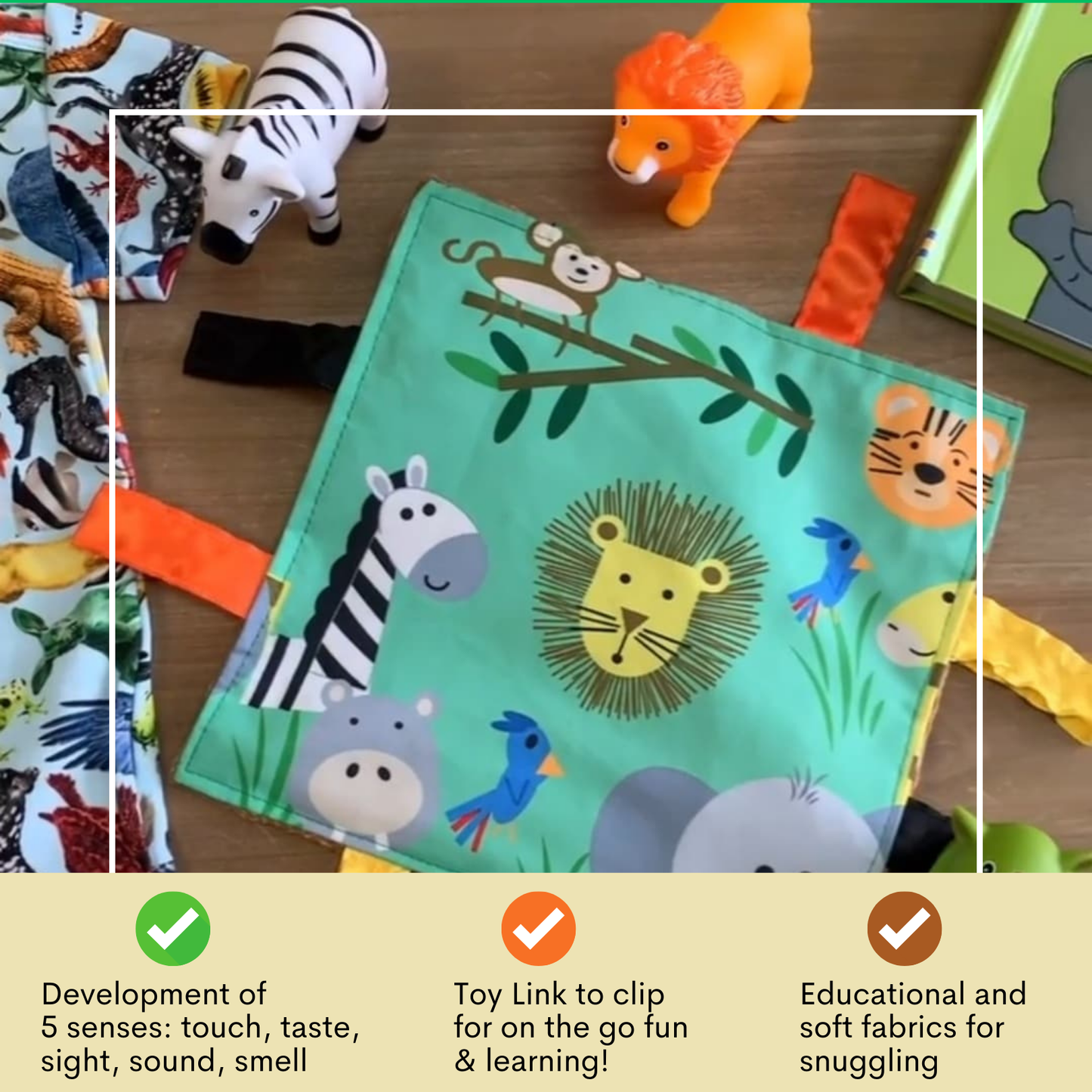 Jungle Zoo Learning Lovey Collection