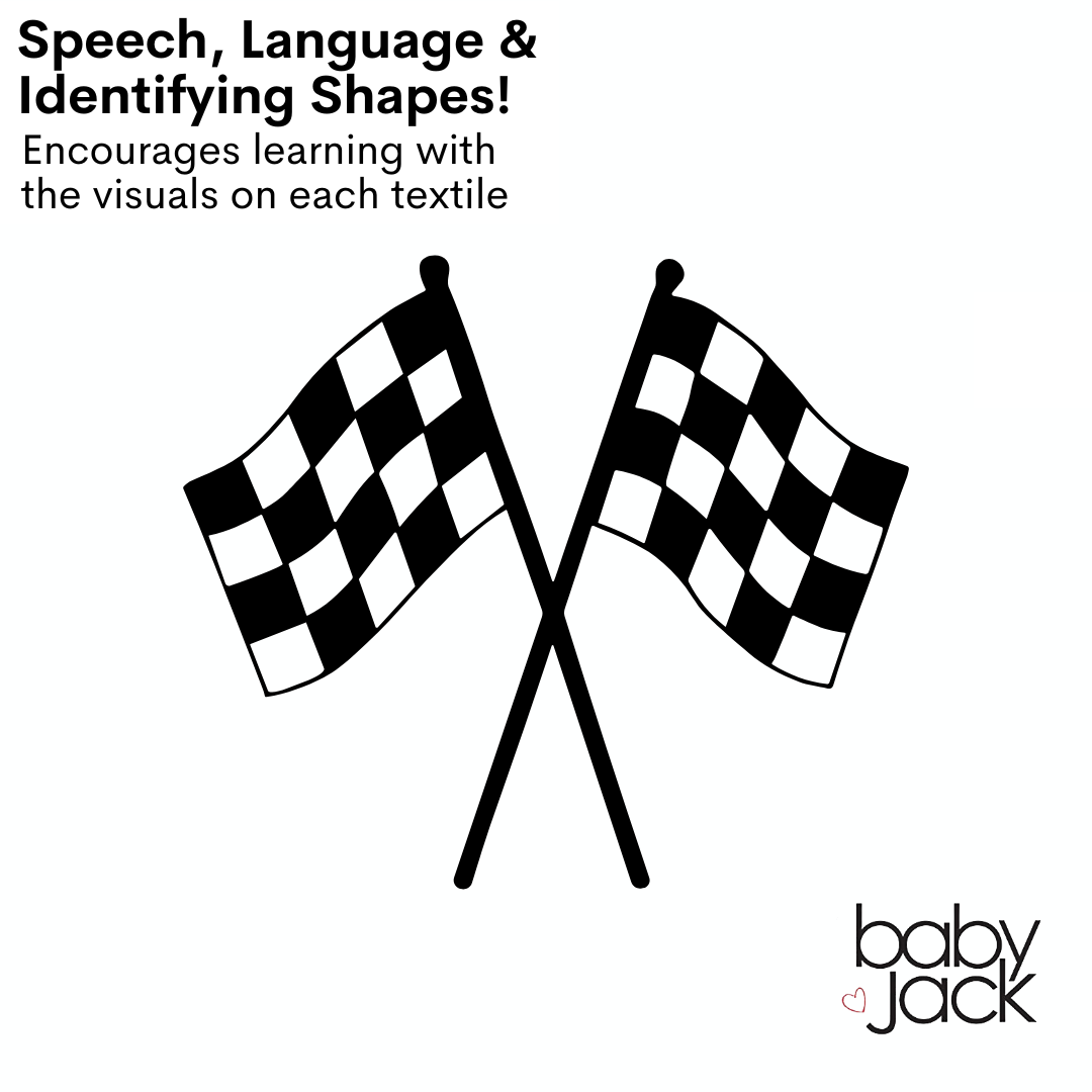 Racing Flag "Start your Engines" Learning Lovey Toy