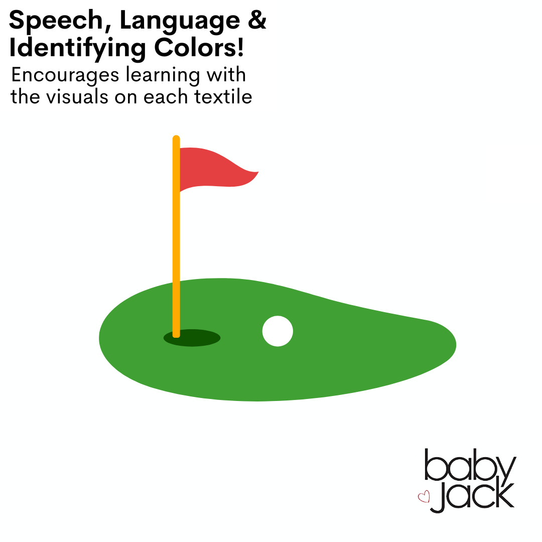 Golf Learning Lovey Stroller Tag Toy for Kids by Baby Jack & Co.