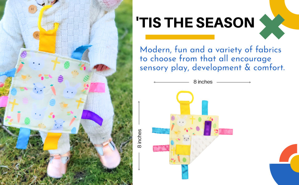 Easter Crinkle Tag Square 8" x 8"