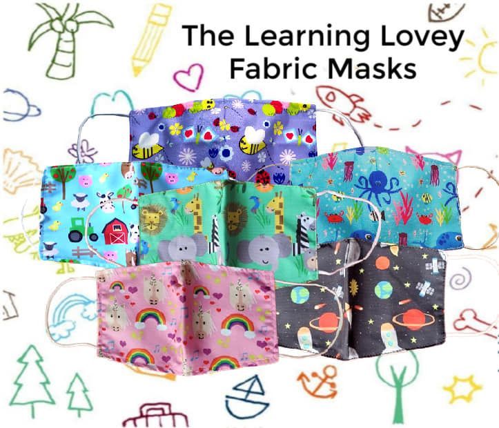 The Learning Lovey Fabric Masks