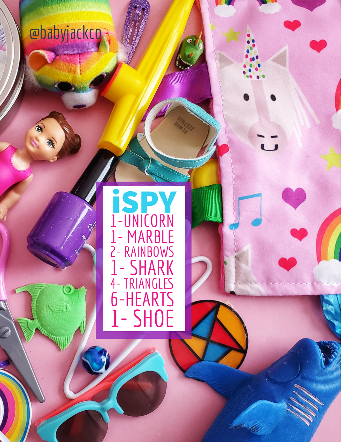 iSpy Game: Presented by Baby Jack & Co featuring the Unicorn Learning Lovey