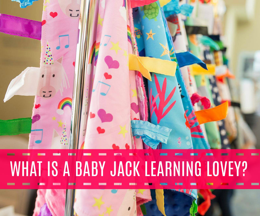 What is a Baby Jack Learning Lovey Sensory Blanket?