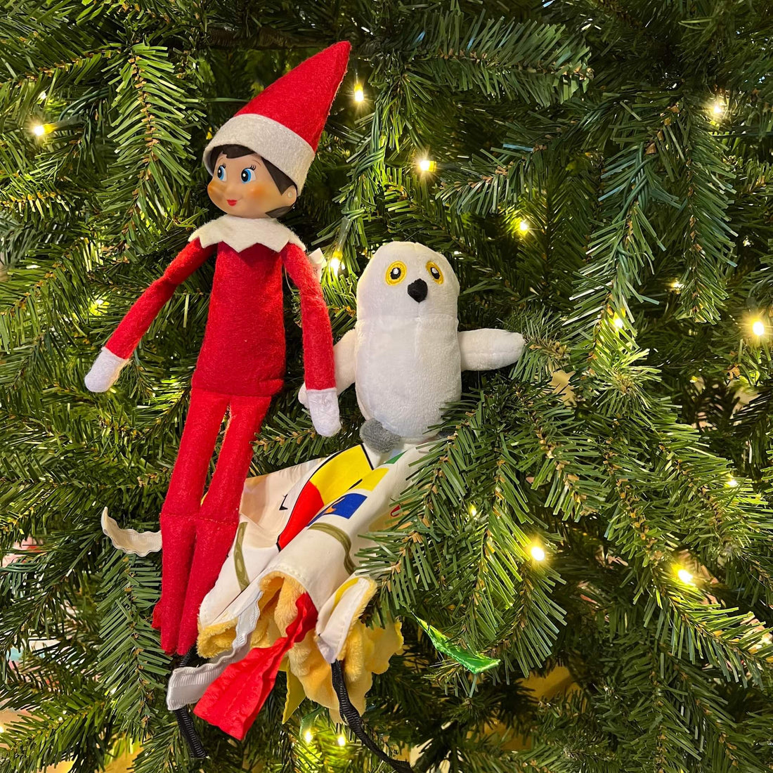 Elf on The shelf Ideas with Baby Jack