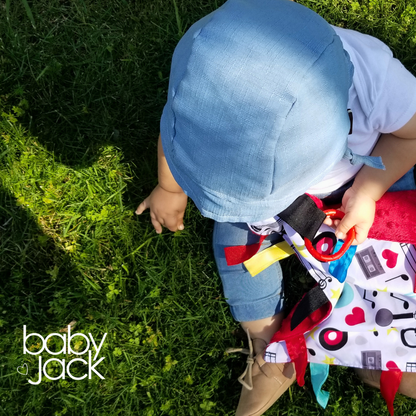 Musical Instruments Feel the Music Crinkle Tag Toy 8" x 8"