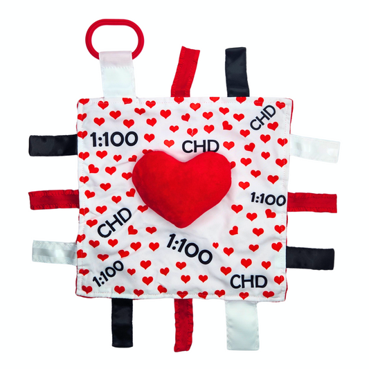 CHD Awareness 1:100 Tag Toy Lovey by Baby Jack