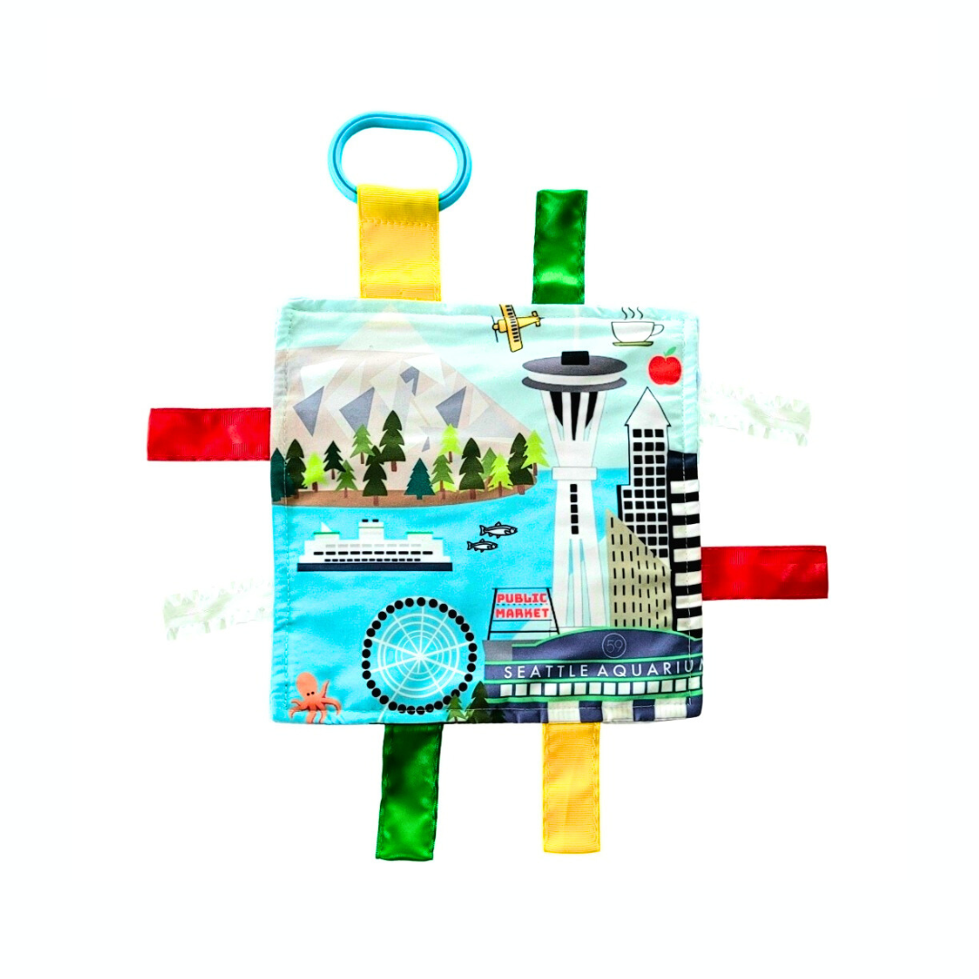 Seattle City Stroller Toy Square with Tags