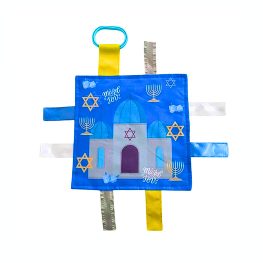 Jewish Baby Tag Crinkle Square