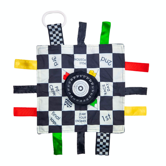 Racing Flag "Start your Engines" Learning Lovey Toy