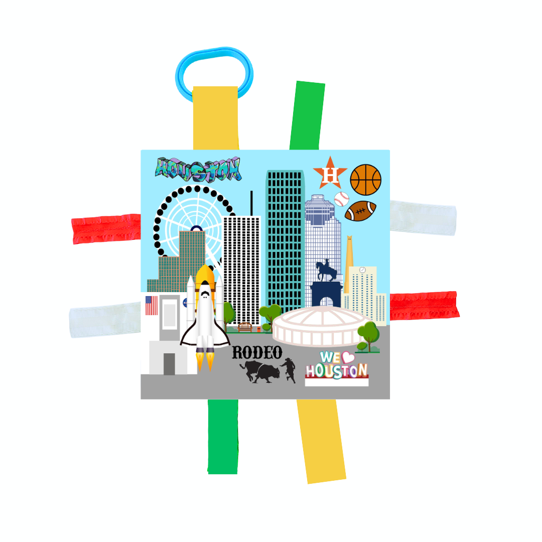Houston City Stroller Toy Square with Tags