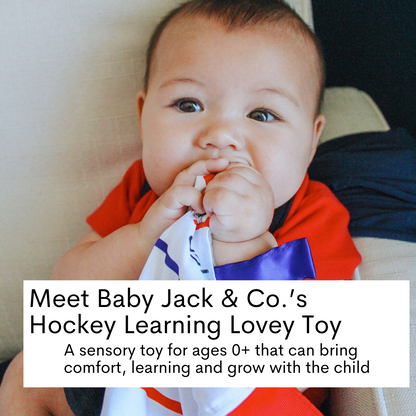 Hockey Learning Lovey 10x10 Plush Puck Stroller Tag Toy by Baby Jack