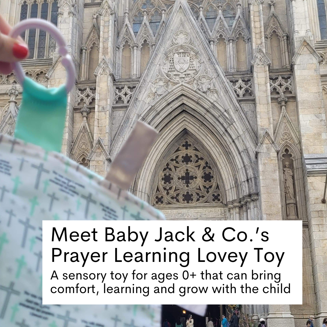 Prayer Bible Verse Baby Tag Crinkle Square