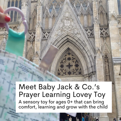 Prayer Bible Verse Baby Tag Crinkle Square