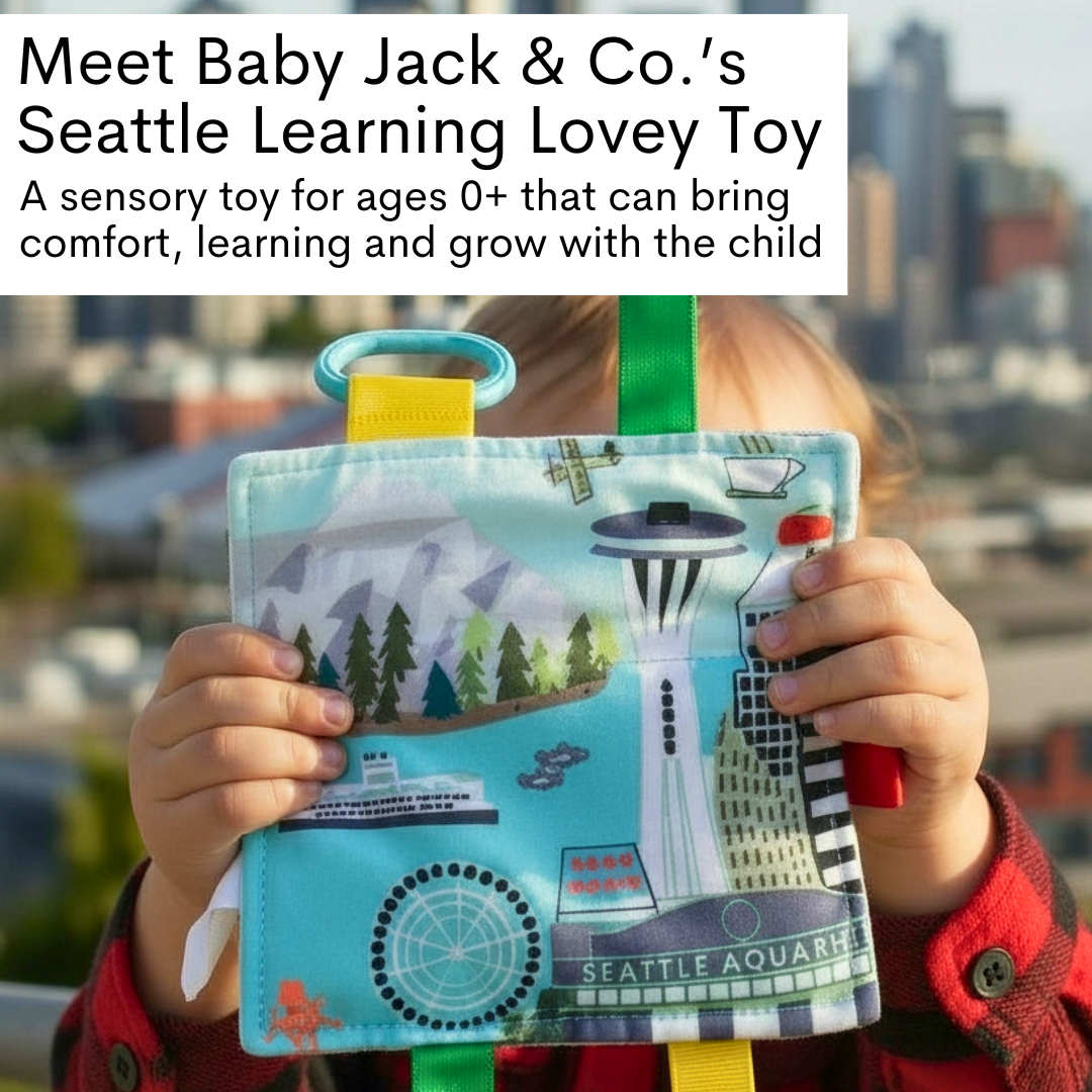 Seattle City Stroller Toy Square with Tags