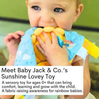 Sunshine 10x10 Rainbow Baby Lovey