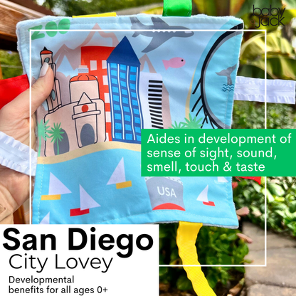 San Diego City Stroller Toy Square with Tags