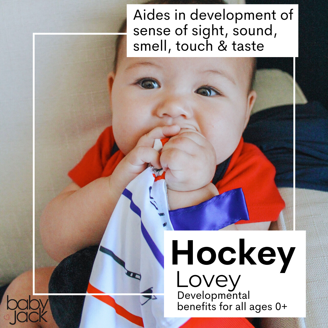 Hockey Learning Lovey 10x10 Plush Puck Stroller Tag Toy by Baby Jack