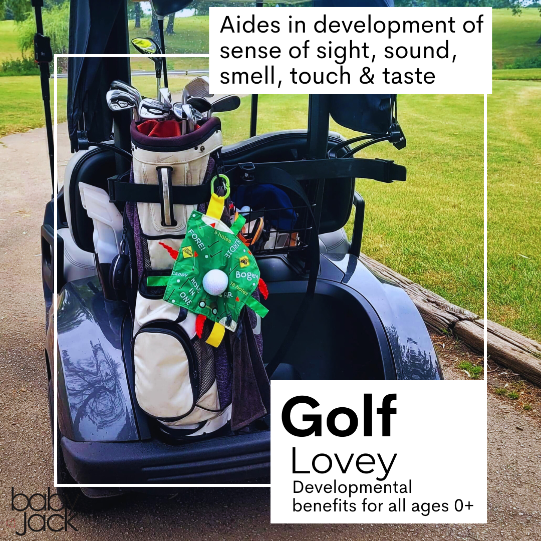Golf Learning Lovey Stroller Tag Toy for Kids by Baby Jack & Co.