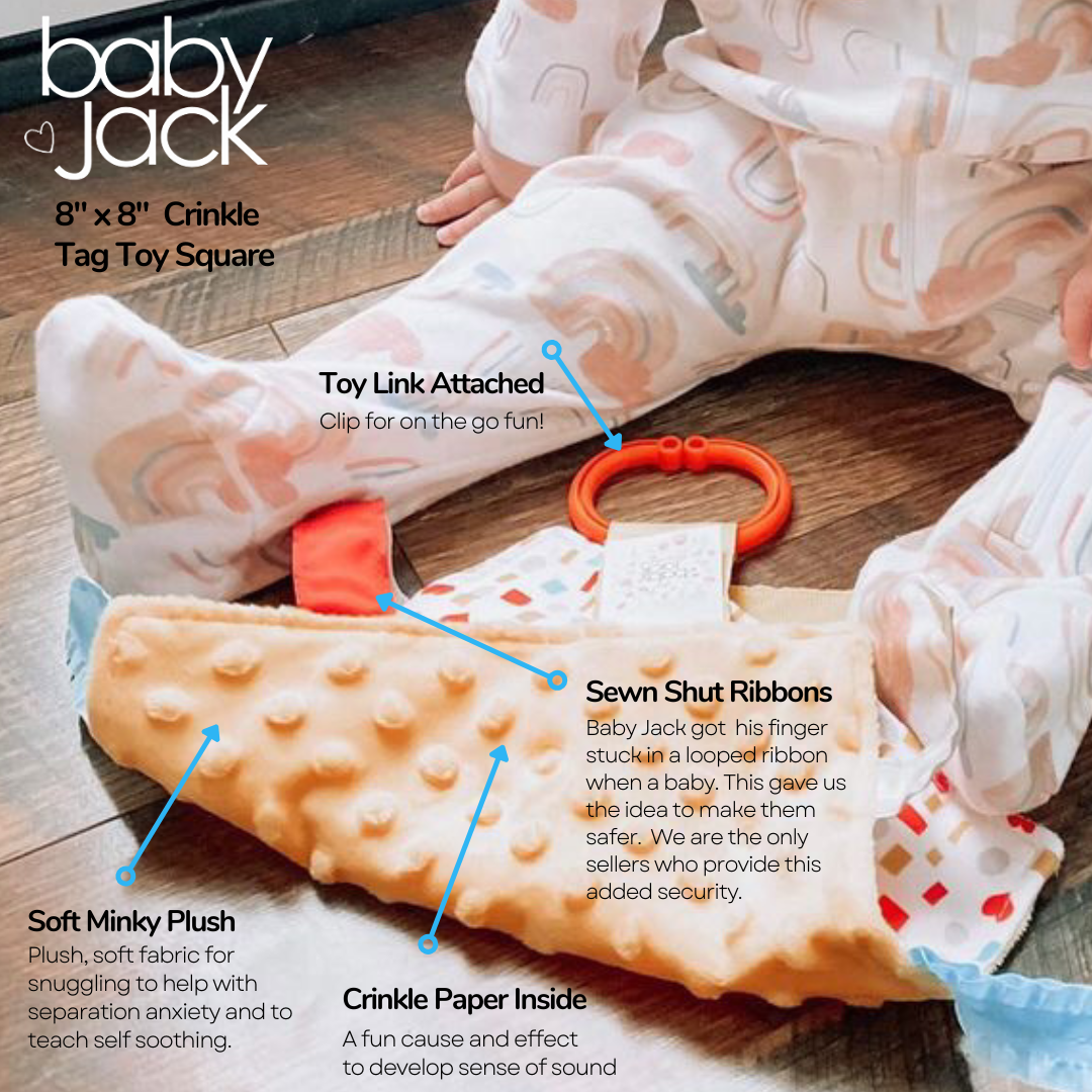 Kindness Confetti Look & Find Shapes Crinkle Tag Square Toy