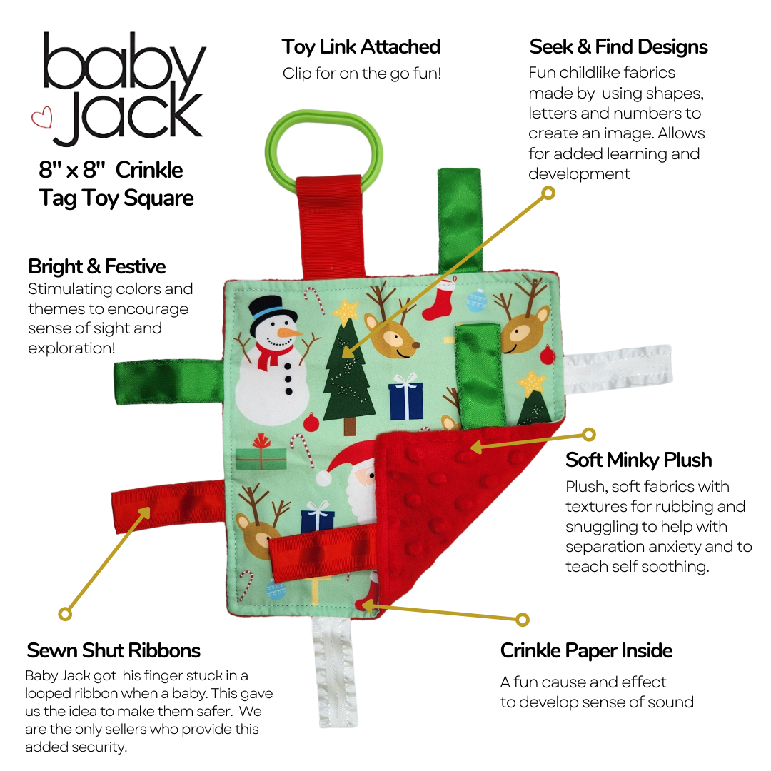 Christmas Crinkle Tag Square