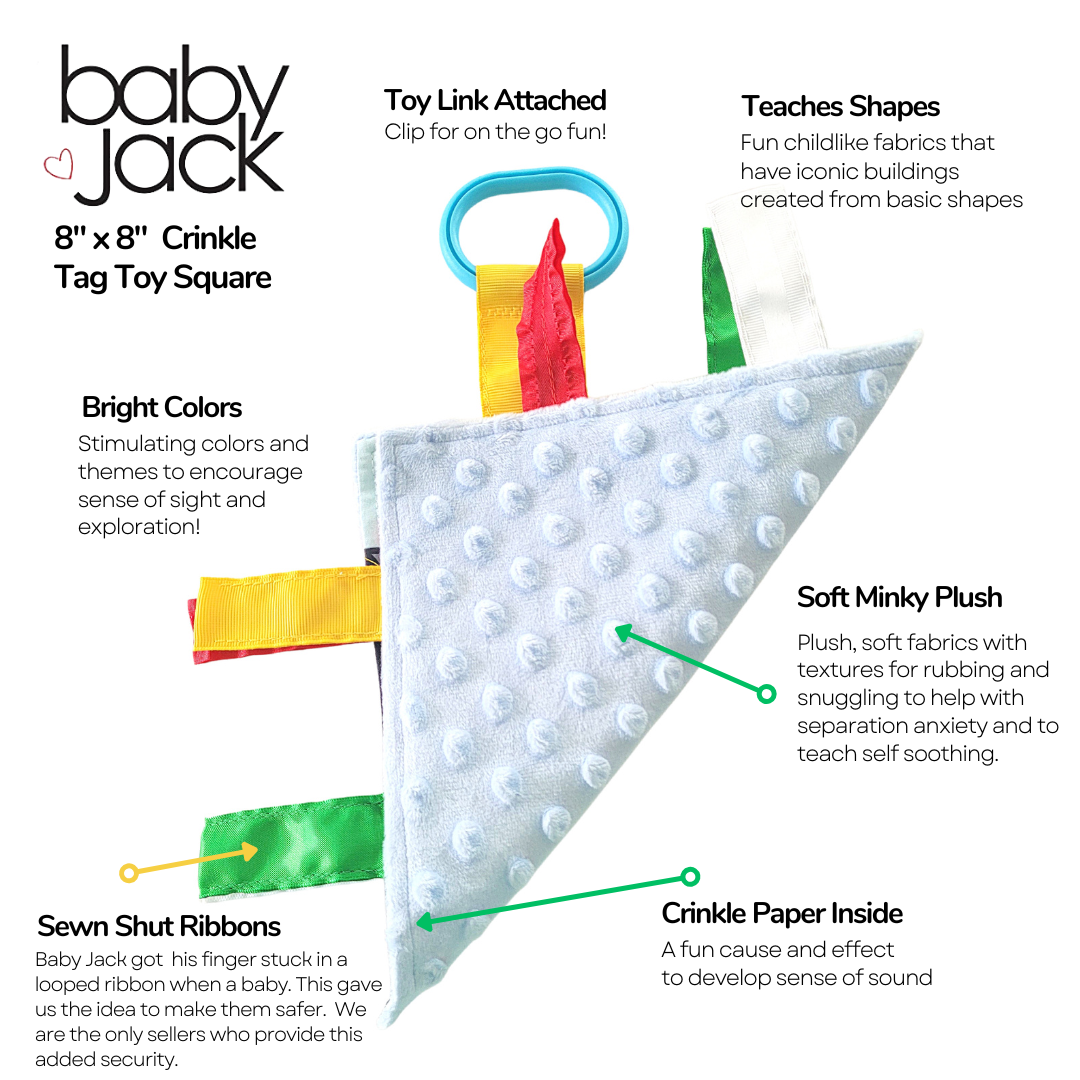 San Diego City Stroller Toy Square with Tags