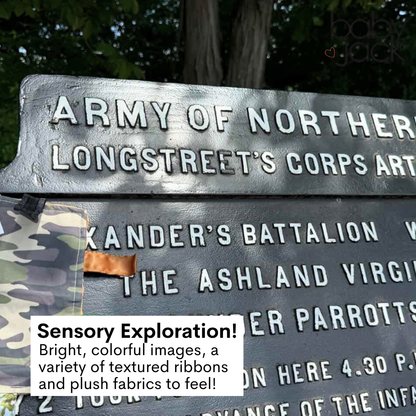 Army Camouflage Military Crinkle Tag Square Lovey