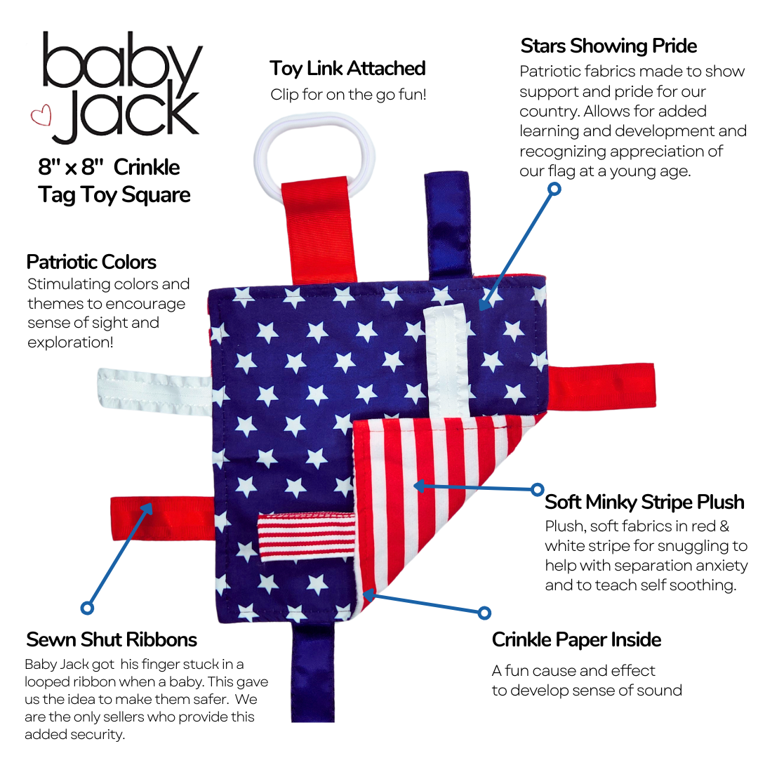 U.S. American Flag Learning Lovey Collection