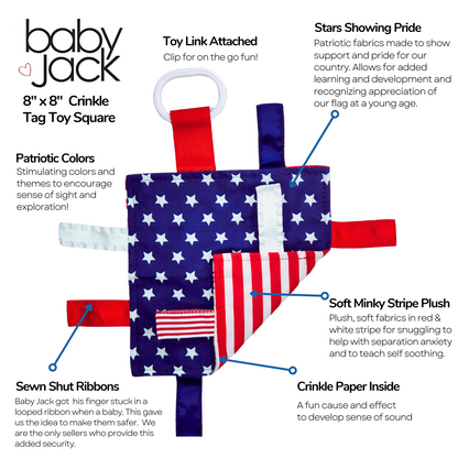U.S. American Flag Learning Lovey Collection