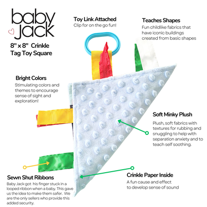 Seattle City Stroller Toy Square with Tags