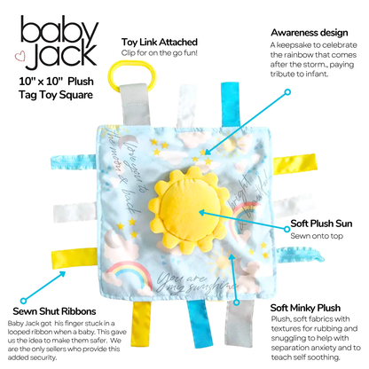 Sunshine 10x10 Rainbow Baby Lovey