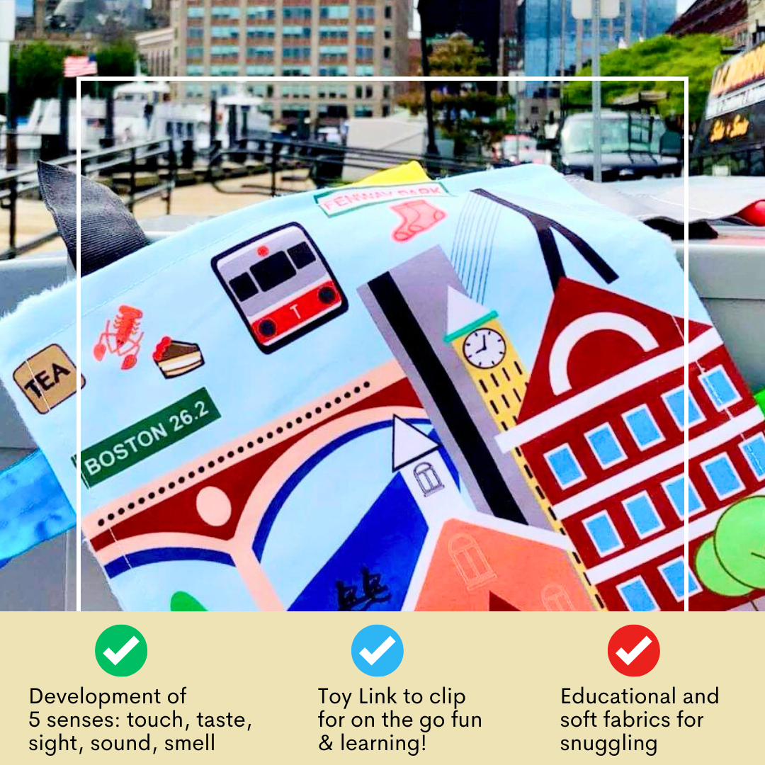 Boston City Stroller Toy Square with Tags