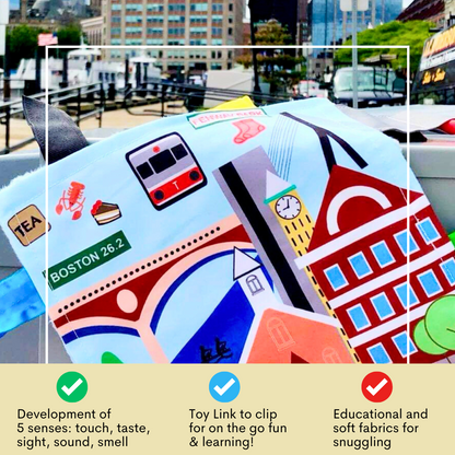 Boston City Stroller Toy Square with Tags