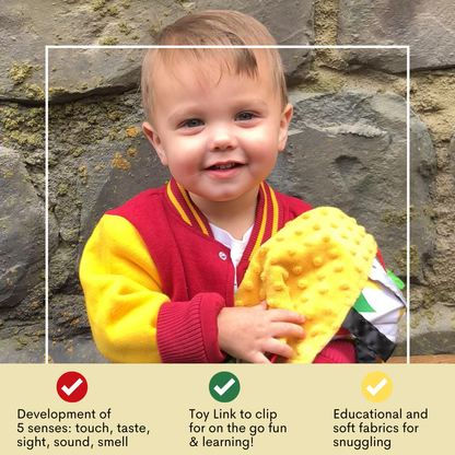 Wizard World Magical Boy Who Lived Baby Jack Learning Lovey Owl Plush Tag Toy 10" x 10"