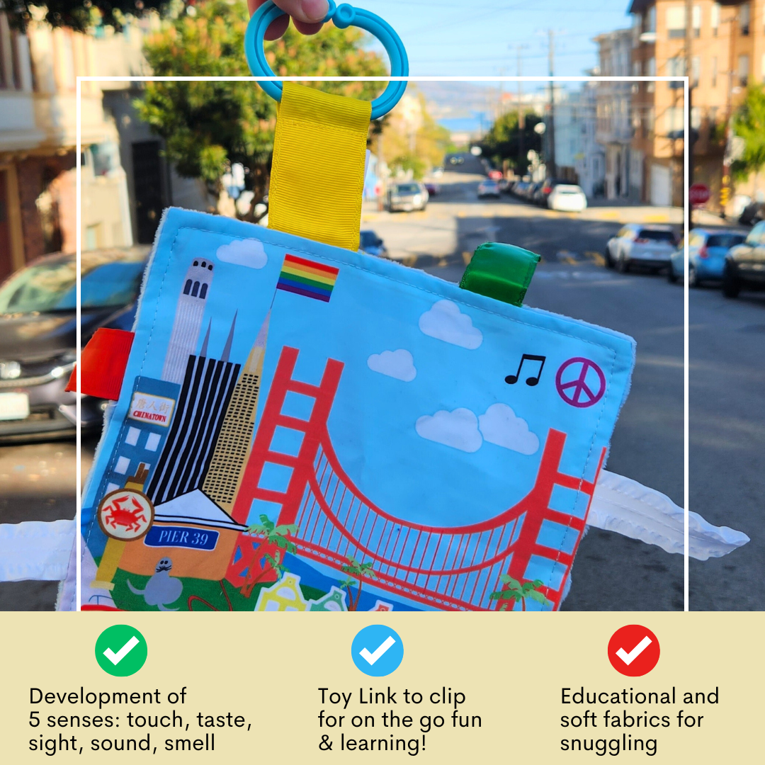 San Francisco City Stroller Toy Square with Tags