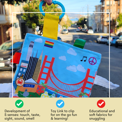 San Francisco City Stroller Toy Square with Tags