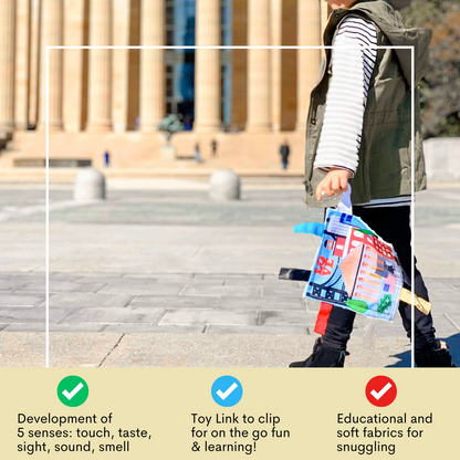 Philadelphia Philly City Stroller Toy Square with Tags