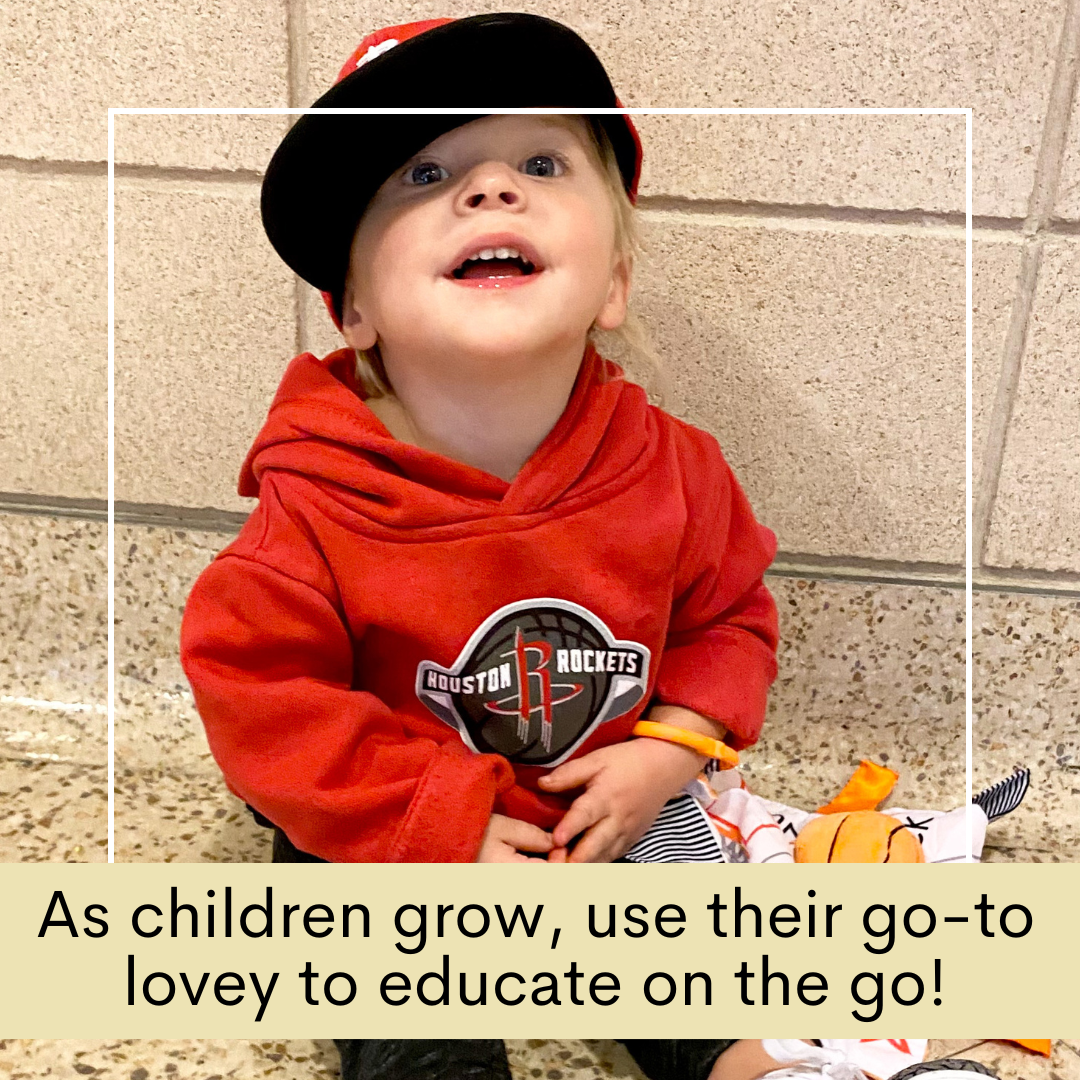 Basketball Learning Lovey 10x10 Plush Stroller Tag Toy by Baby Jack