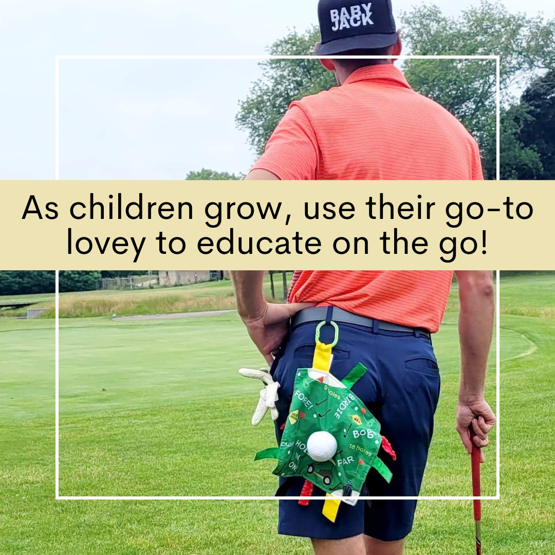 Golf Learning Lovey Stroller Tag Toy for Kids by Baby Jack & Co.