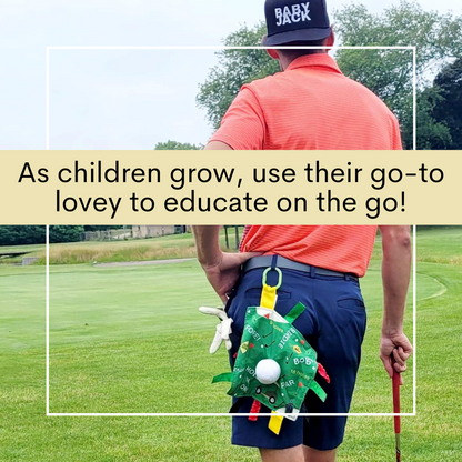 Golf Learning Lovey Stroller Tag Toy for Kids by Baby Jack & Co.