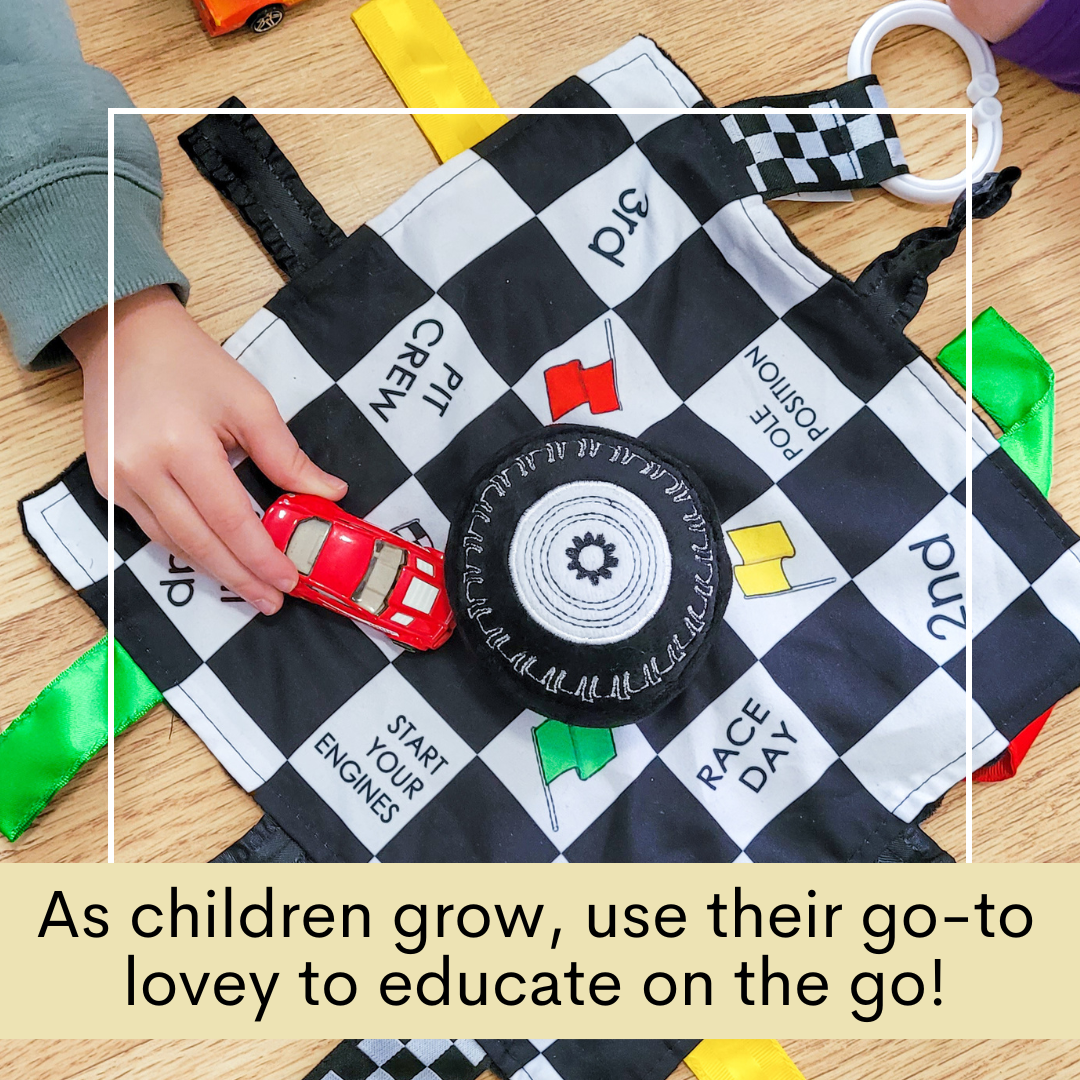 Racing Flag "Start your Engines" Learning Lovey Toy