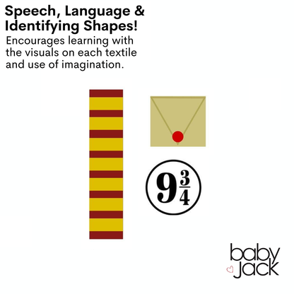 Wizard World Magical Boy Who Lived Baby Jack Learning Lovey Owl Plush Tag Toy 10" x 10"