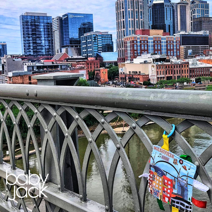 Nashville Music City Stroller Toy Square with Tags