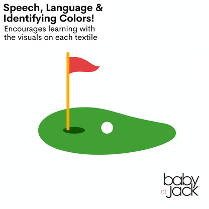 Golf Learning Lovey Stroller Tag Toy for Kids by Baby Jack & Co.