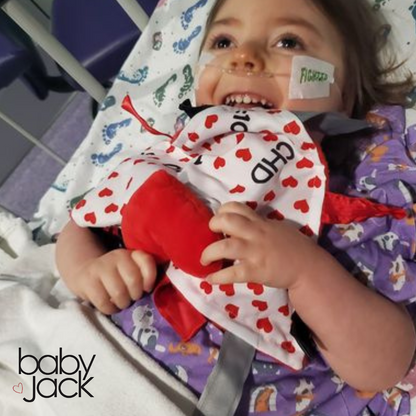 CHD Awareness 1:100 Tag Toy Lovey by Baby Jack