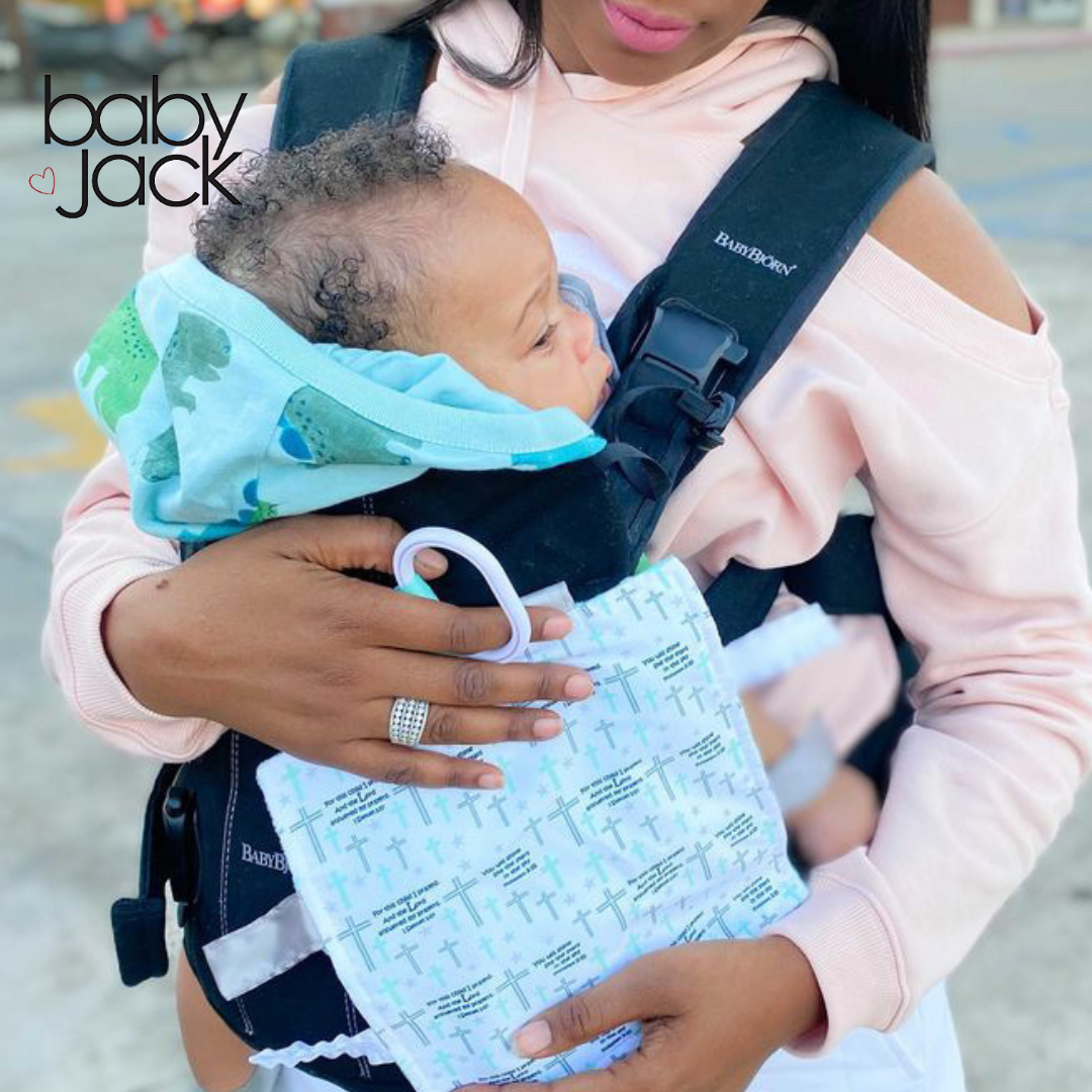 Prayer Bible Verse Baby Tag Crinkle Square