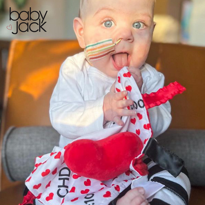 CHD Awareness 1:100 Tag Toy Lovey by Baby Jack