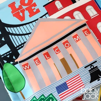 Philadelphia Philly City Stroller Toy Square with Tags